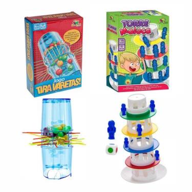 Imagem de Kit Jogo Torre Maluca + Jogo Tira Varetas - Art Brink