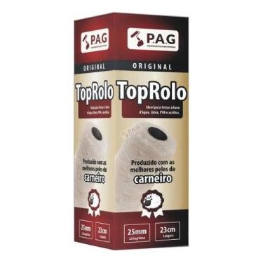 Imagem de Kit 3 Rolo Pintura Lã De Carneiro Alta Natural 23cm Top Rolo P.A.G - P