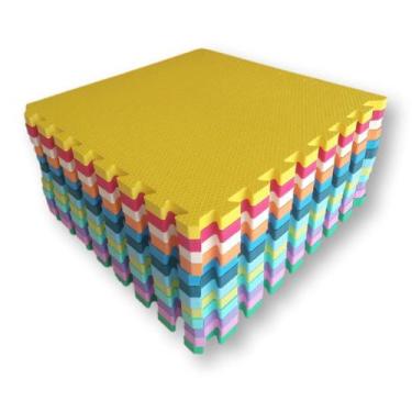 Imagem de Tatame Eva Conjunto Com 5 Peças 50x50 20mm 2cm Coloridos