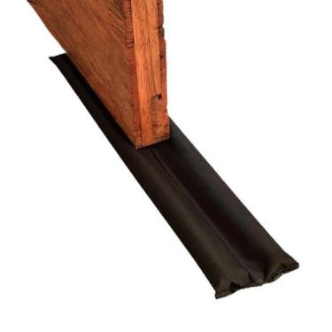 Imagem de Protetor De Porta Veda Porta 80Cm Preto Impermeável Grosso - São Migue