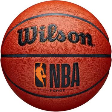 Imagem de Bola de Basquete Wilson NBA FORGE - Oficial Nº 7, Marrom, #7