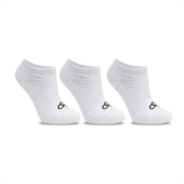 Imagem de Kit Meia Masculino Adulto Invisivel Olympikus Branco, Branco, 39/44