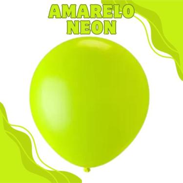 Imagem de Balão Pic Pic Neon N16 C/12 Uni Festa Decoraçao Aniversario - Crgfesta