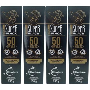 Imagem de Kit 4 Pomada Massageadora 50 Ervas Naturais Super 150g - Kinature