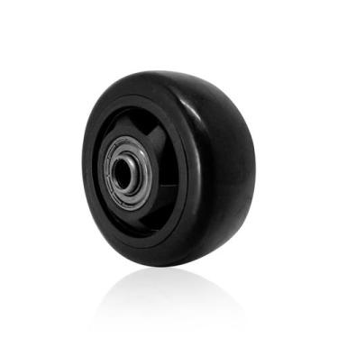 Imagem de Roda de Pvc Preta 75 Mm X 31,5 Mm Com 2 Rolamentos - Ajax, A09430, Ter
