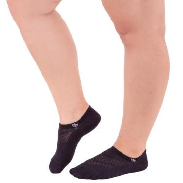 Imagem de Kit 3 meias soquetes básicas unissex lupo, 37 a 40