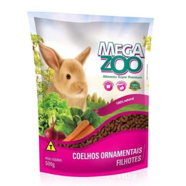 Imagem de Ração Megazoo para Coelhos Ornamentais Filhotes - 500g