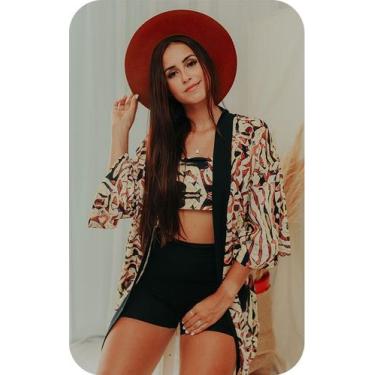 Imagem de Kimono Abstrato Bege - Clã Authentic Outfit, Único