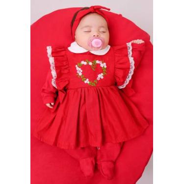 Imagem de Saída Maternidade Menina 04 peças Coração Zoe Roupas para bebê - Pando