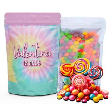 Imagem de Kit Festa Com 5 Saquinhos Em Pé 12x19cm Vários Temas - Mundo da Bina, 