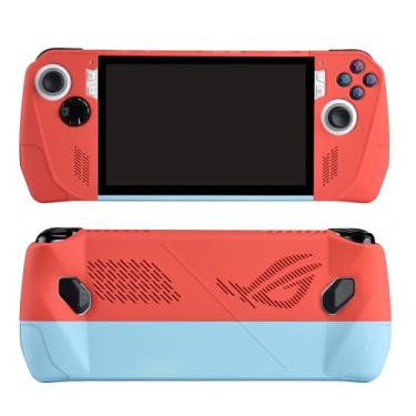 Imagem de UYIYE Capa para ROG Ally Game Console, Capa protetora completa para ASUS ROG Ally Gaming Handheld Capa Acessórios (Azul-Vermelho)