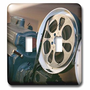 Imagem de 3dRose lsp_251240_2 Albuquerque, Novo México, Route 66, projetor de filme vintage no cinema - Interruptor duplo