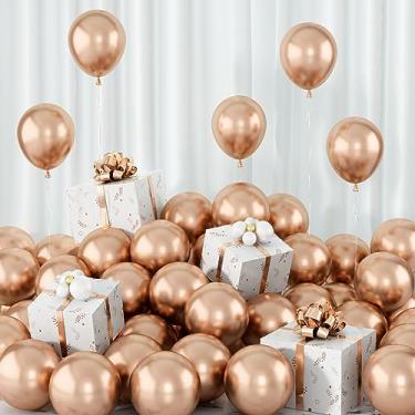 Imagem de Champagne Gold Balloons 60pcs 5inch Small Metallic Champagne Latex Balloon for Balloon Garland Arch Chrome Champagne Balloons 5'' Round Mini Birthday Party Decoration DIY Engagement Anniversary