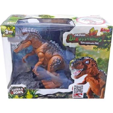 Imagem de Colecao dinossauros tiranossauro rex zoop, Laranja, UN