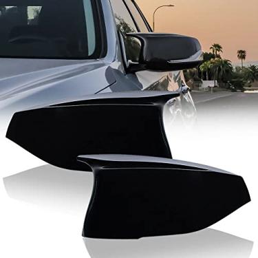 Imagem de Mactoom Capas de tampa de espelho de asa compatíveis com Infiniti Q50 2014-2020 tipo adicional tampa de espelho retrovisor de porta Q60 Q70 QX30 QX50 (preto brilhante)