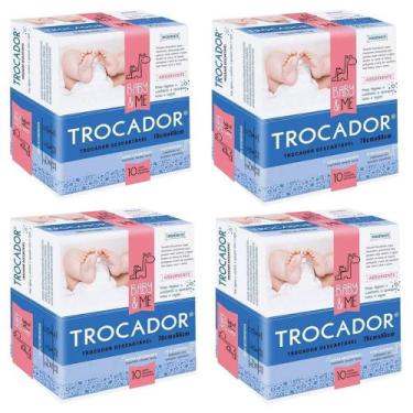 Imagem de Kit Trocador Descartável Absorvente 4 Pacotes 40 Unidades - Baby & Me