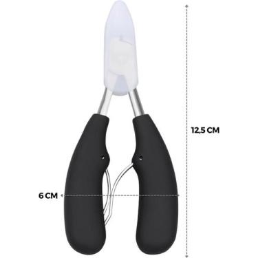 Imagem de Alicate De Unha Curvo De Aço Inox Para Pedicure E Manicure - martinhas