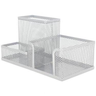 Imagem de Organizador Mesa Escritório Aramado Lápis Clips 3 Divisórias - Art Off
