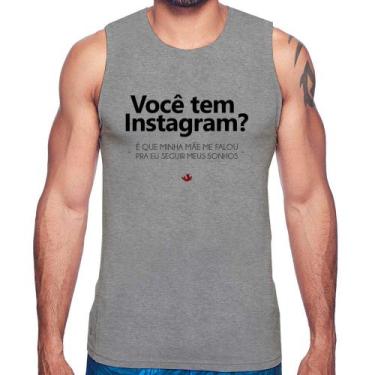 Imagem de Regata Você tem Instagram - Foca na Moda, Cinza, GGG