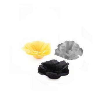 Imagem de Forminha Flor - BT Seda - Amarelo Cinza Preto - 50 UN - MaxiFormas - R