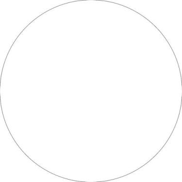 Imagem de Painel De Festa Redondo 1,50x1,50 - Cor Liso Branco 005 - Via Cores