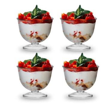 Imagem de Kit C/4 Mini Tacinha Sobremesa Servir Festa 150ml - TT