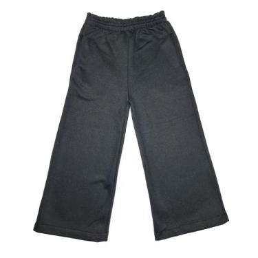 Imagem de Calça Moletom Wide Leg Infantil Blogueirinha Moda Menina - 2L Kids, Pr