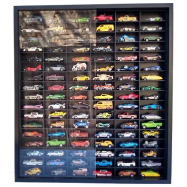 Imagem de Expositor 102 Nichos - Escala 1:64 carrinhos Preto cod 13903 - MAG ART