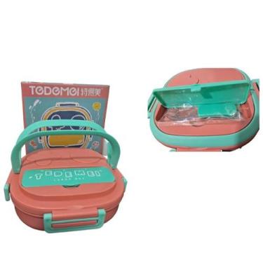 Imagem de Lancheira Térmica Infantil Aço Inox - INOVA FERRAGENS, Rosa