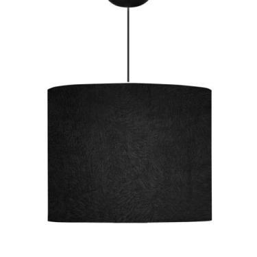 Imagem de Lustre Pendentre De Linho Iluminação Sala Quarto Luxo - Jac Decor
