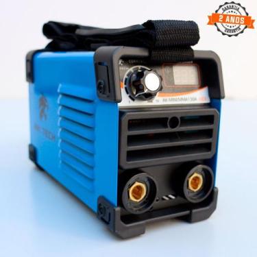 Imagem de Mini Máquina Inversora de Solda AK-Mini/MMA130A 220V - AK Tech - 2 ANO