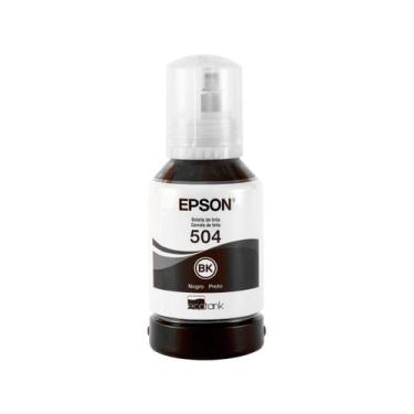 Imagem de Garrafa de Tinta Epson EcoTank T504 Preto Original Refil, Preto, 127ml
