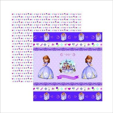 Imagem de Papel Scrap Festa Disney Princesinha Sofia 1 Fitas E Rótulos Sdfd049 -