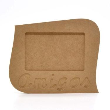 Imagem de Porta Retrato Amigos em MDF - 22x18cm - Clf artesanato