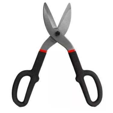 Imagem de Tesoura Funileiro Americana 10" Corte Chapa Aço Profissional - EDA