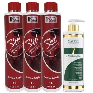 Imagem de Conjunto 3 Escova Progressiva Selagem Térmica Redutor de Volume 1ka St