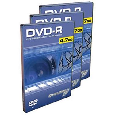 Imagem de Capa para filmes de mídia DVDr 2 x 4,7 GB, pacote com 10 unidades, 2 horas de vídeo