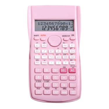 Imagem de GOWENIC Calculadora científica, portátil multifuncional de 12 dígitos, 240 funções, rosa