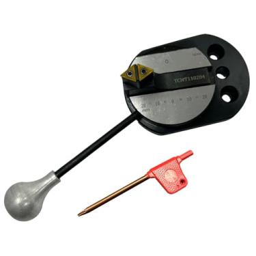 Imagem de Assorts Acessório exclusivo de giro de esfera de encaixe direto do mundo para mini torno de 7 x 14 / 17 x 16 - transforma bolas côncavas e convexas (veja o vídeo de trabalho no link)