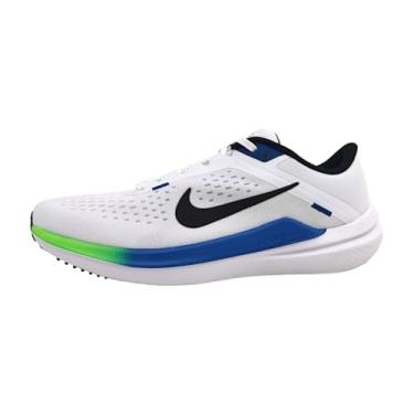Imagem de Nike Tênis de corrida masculino Winflo 10 (DV4022-103, branco/azul estrela/verde greve/preto), Branco/azul estrela/greve verde/preto, 45