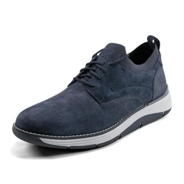Imagem de Rockport Lukah Oxford masculino, Couro azul escuro, 12 Wide