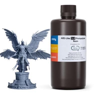 Imagem de Resina de impressora 3D ELEGOO 2024 atualizada, semelhante ao ABS 3.0, cinza, 1 kg