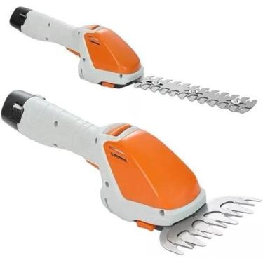 Imagem de Aparador de Grama Eletrico Cortador 2 em 1 Portátil Portátil Sem Fio T