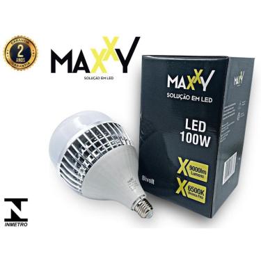 Imagem de Lâmpada Led Bulbo 100W Frio Kit 5 - Branco Frio - Base E27