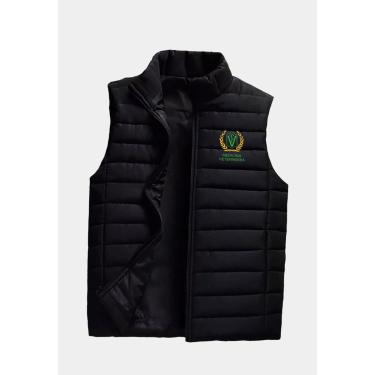 Imagem de Colete Puffer Estampa Medicina Veterinária Masculino Capuz Removível Cor:;Tamanho:P;Gênero:Masculino-Masculino