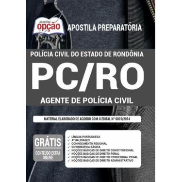 Imagem de Apostila Concurso Pc Ro - Agente De Polícia Civil - Apostilas Opção