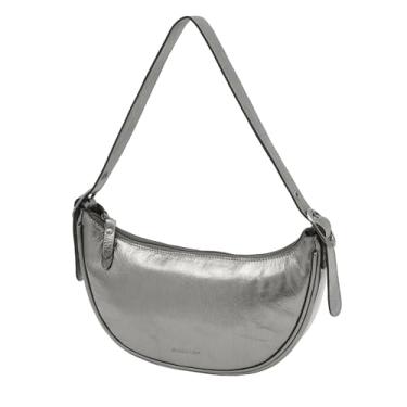 Imagem de Mariart Bolsa Shoulder Feminina de Couro Bovino Legítimo Mariart Lima (Carbono)