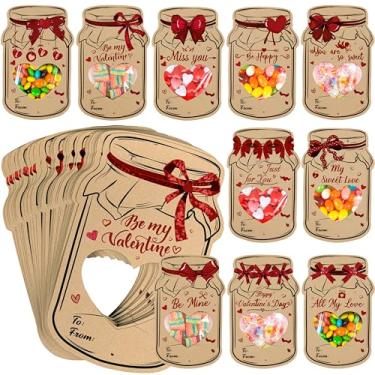 Imagem de luck sea 60 peças cartões de dia dos namorados em massa: lembrancinhas de dia dos namorados para sala de aula para crianças, suprimentos de festa de intercâmbio escolar para estudantes meninos meninas