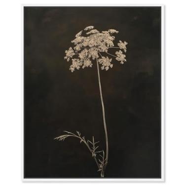 Imagem de Art Remedy Tela Starlit Bloomfall Gothic Botanicals, moldura branca, 40,6 cm x 50,8 cm