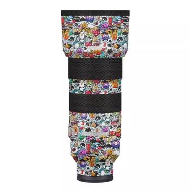 Imagem de Para Sony FE 70-200mm F2.8 GM OSS II Camera Lens Skin Coat Wrap Película Protetora Decalque Corpo Decalque Anti-riscos Acessórios FE 2.8/70-200 GM OSS II 2.8 (Graffiti White)